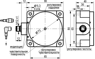 Габариты IV3N IC7P5-01G-R50-LS27